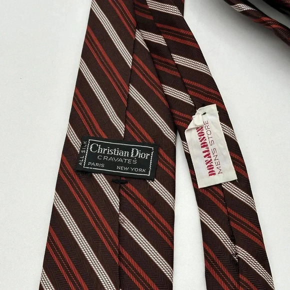 VTG Christian Dior Neck Tie Men 100% Silk - Picture 4 of 5